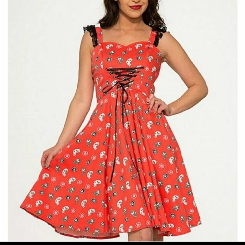 NWT Skull vintage Rockabilly dress